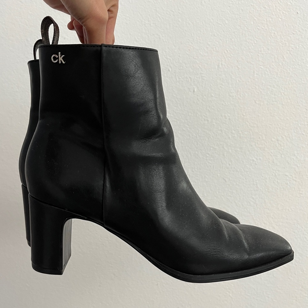 Calvin Klein Deni Black Booties